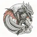 Berserk Guts wielding the Dragon Slayer tattoo design idea