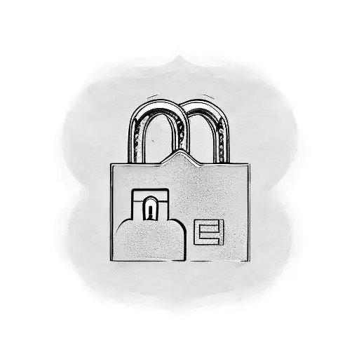 pADLOCK tattoo design idea