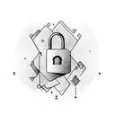 pADLOCK tattoo design idea