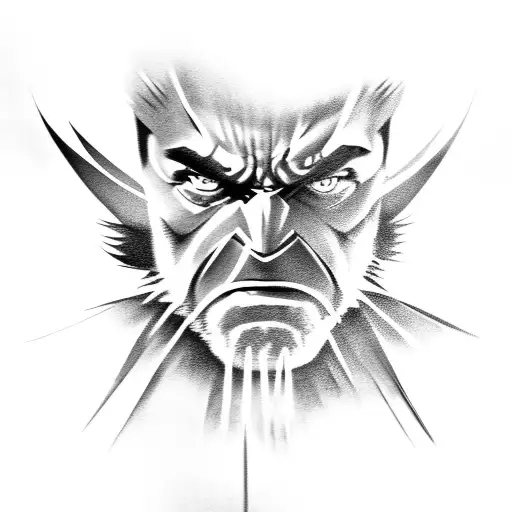 Wolverine from the x-men tattoo design idea