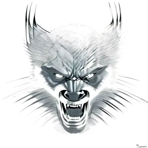 Wolverine from the x-men tattoo design idea