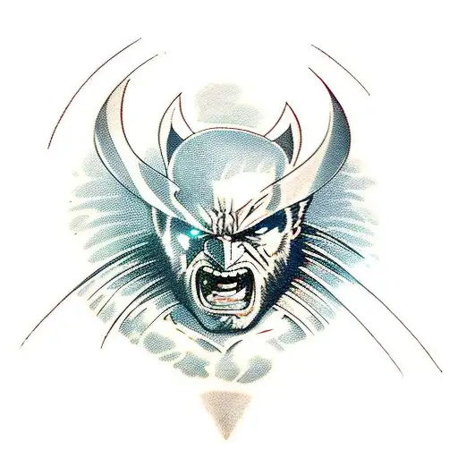 Wolverine from the x-men chest tattoo tattoo design idea