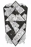 diamond tattoo design idea