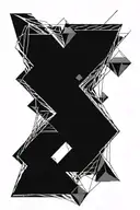 1 solid black diamond tattoo design idea