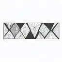 diamond tattoo design idea