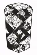 diamond tattoo design idea