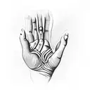 praying hands tattoo design idea