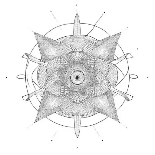 Circle but imperfect tattoo design idea