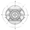 Circle but imperfect tattoo design idea