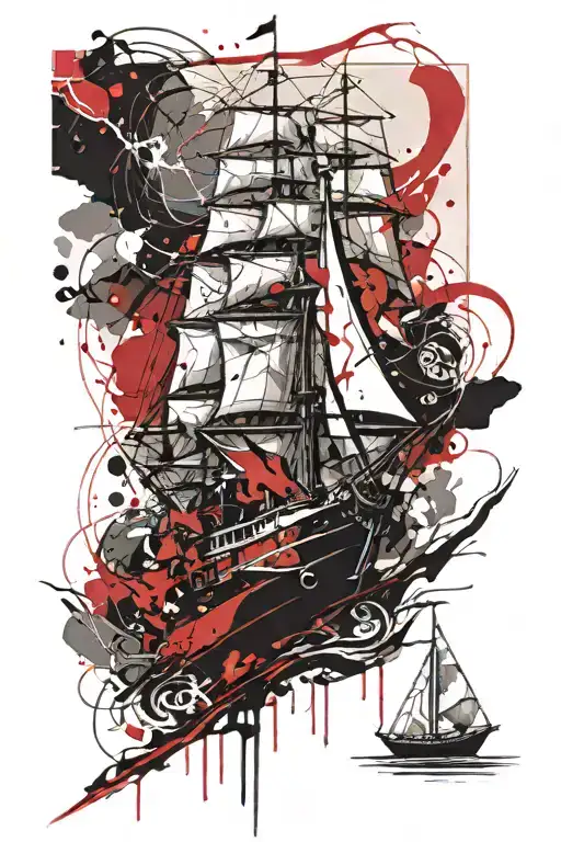 You can't control the wind but you can adjust your sails tattoo design idea