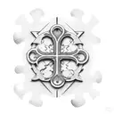 cross, autism puzzle piece, & tattoo design idea