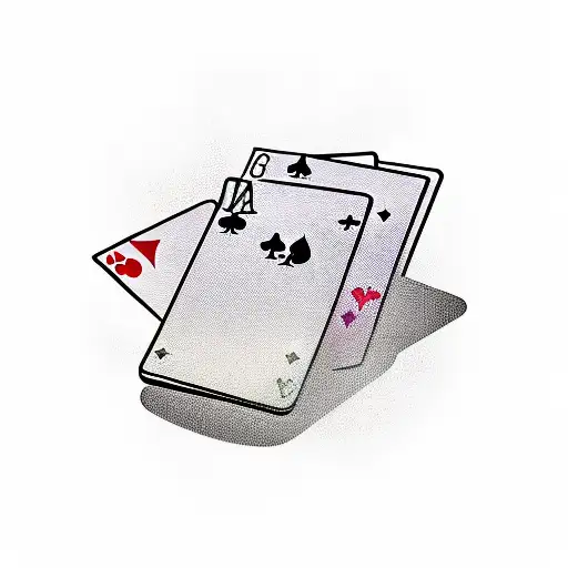 dice cards casino  tattoo design idea