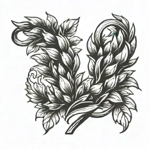 laurel wreath that symbolizes victory tattoo design idea