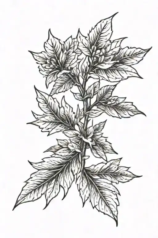 Laurel wreath tattoo design idea