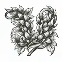 laurel wreath that symbolizes victory tattoo design idea
