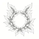 laurel wreath tattoo design idea