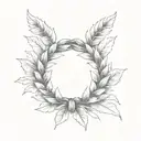 laurel wreath tattoo design idea