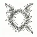 laurel wreath tattoo design idea