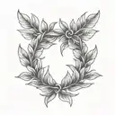 laurel wreath tattoo design idea