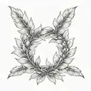 laurel wreath that symbolizes victory tattoo design idea