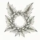 laurel wreath that symbolizes victory tattoo design idea