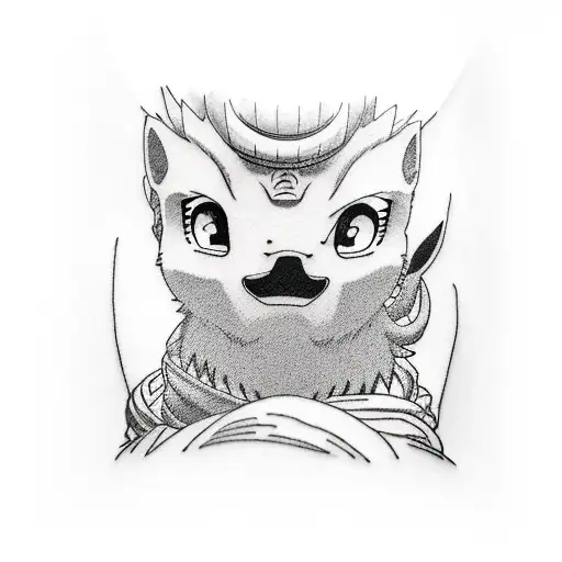 Shikamaru Nara from anime "Naruto"  tattoo design idea