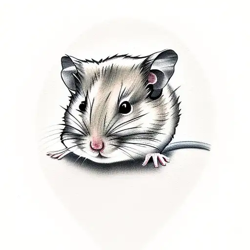Hamster tattoo design idea