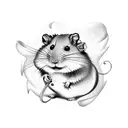 Hamster tattoo design idea