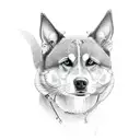 track dog sports tattoo design idea