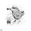 track and field  tattoo design idea