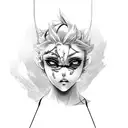 ahegao num tattoo design idea