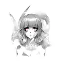 ahegao num tattoo design idea