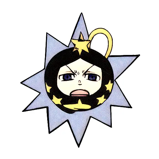 Incorporate the star-shaped mole of Jojo from Jojo's Bizarre Adventure into a tattoo that represents your own unique identity. tattoo design idea