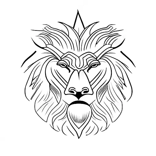 heads of an eagle, an ox, and a lion in a row tattoo design idea