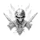 undead rogue striking tattoo design idea