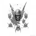 undead rogue striking tattoo design idea