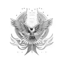 the bird of hermes is my name, eating my wings to make me tame tattoo design idea