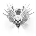 hellsing with the words "the bird of hermes is my name, eating my wings to make me tame" tattoo design idea