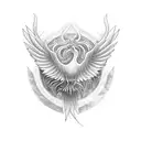 a phoenix saying "the bird of hermes is my name, eating my wings to make me tame" tattoo design idea