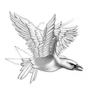 the bird of hermes is my name, eating my wings to make me tame tattoo design idea