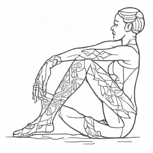 Burning Man protest tattoo design idea