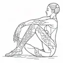 Burning Man protest tattoo design idea