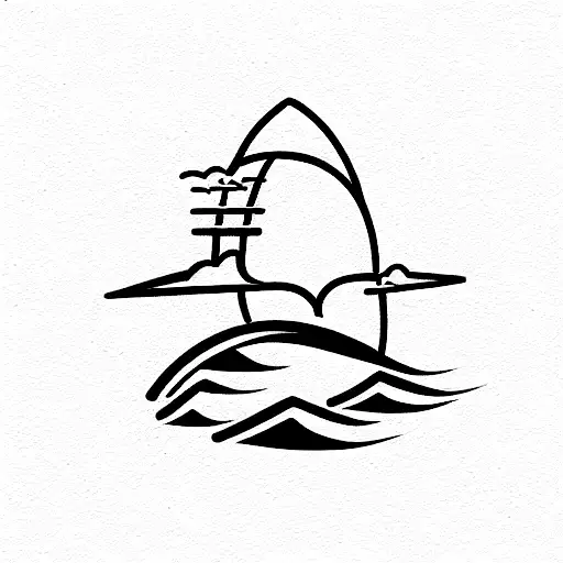 Enterprise and industry tattoo design idea