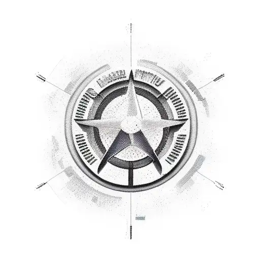 Enterprise and industry tattoo design idea