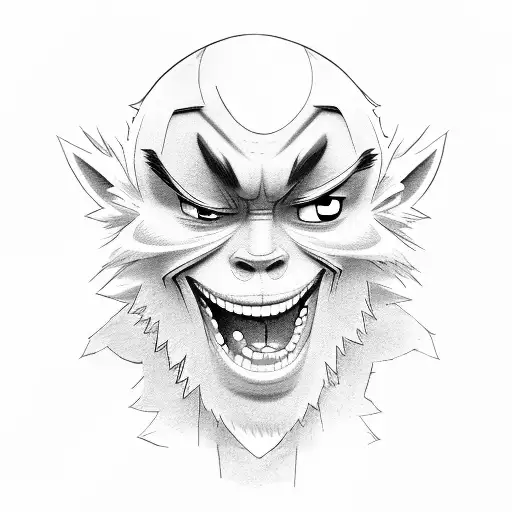 2d from gorillaz tattoo design idea