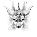 anubis fighting horus tattoo design idea