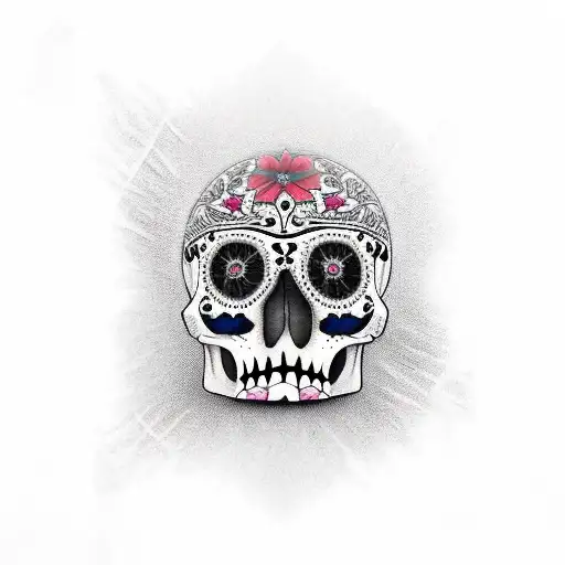 calavera cristo tattoo design idea
