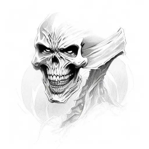 skeletor tattoo design idea
