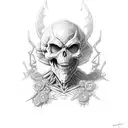 skeletor tattoo design idea