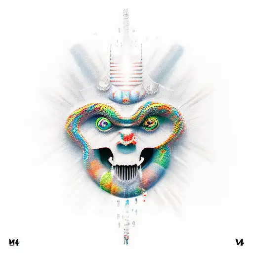 mythology god warrior tattoo design idea